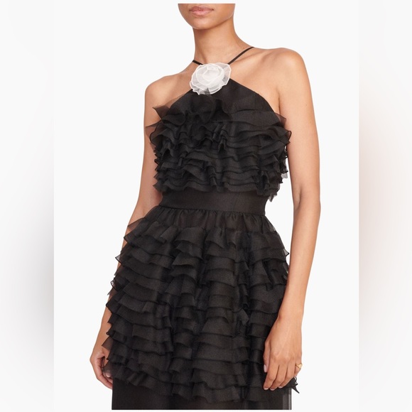 Staud
Florian Tiered Ruffle Halter Gown - Picture 4 of 9